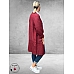 NO.1 BY OX Cardigan Long Ballonmouw Syrah Red